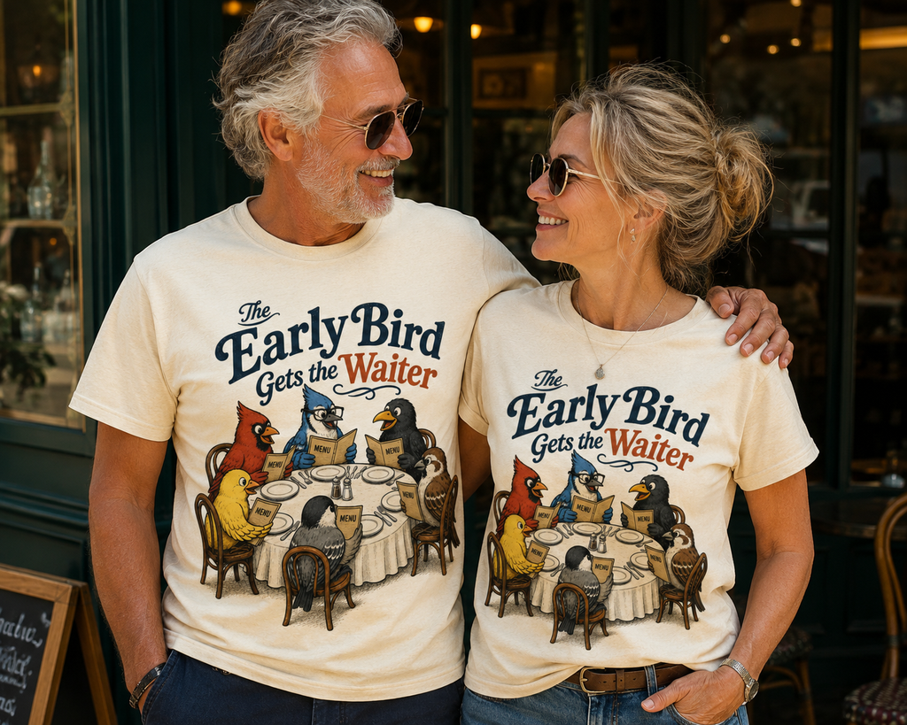 "The Early Bird Gets the Waiter" T-Shirt