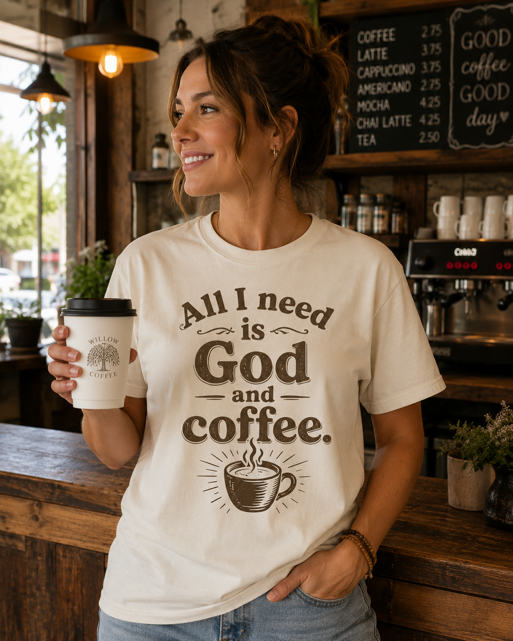 "God and Coffee" T-Shirt
