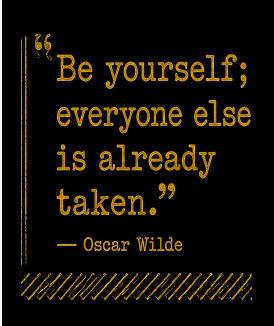 "Be Yourself Oscar Wilde Quote" T-Shirt