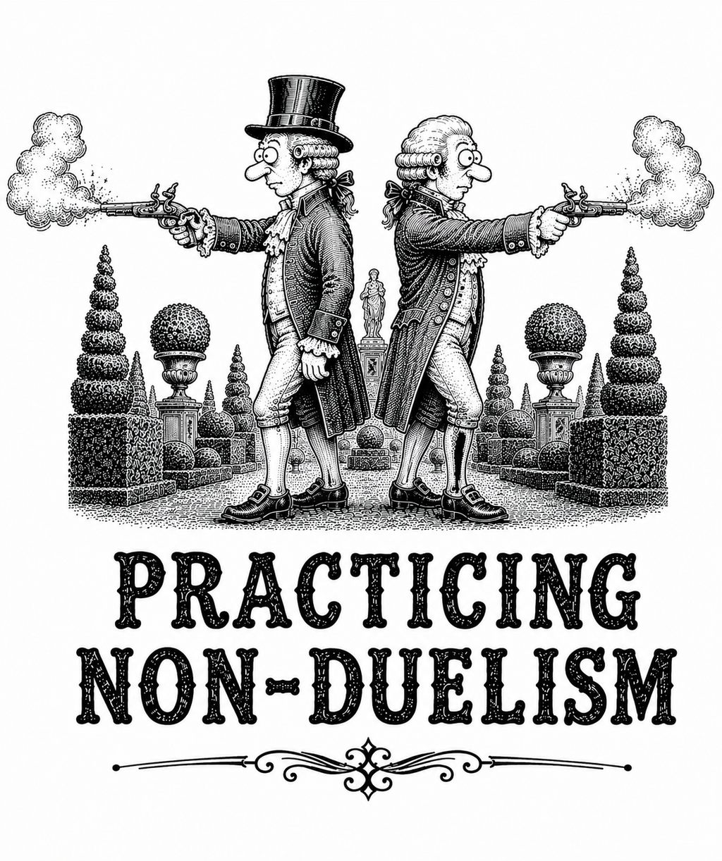 "Practicing Non-Duelism" T-Shirt