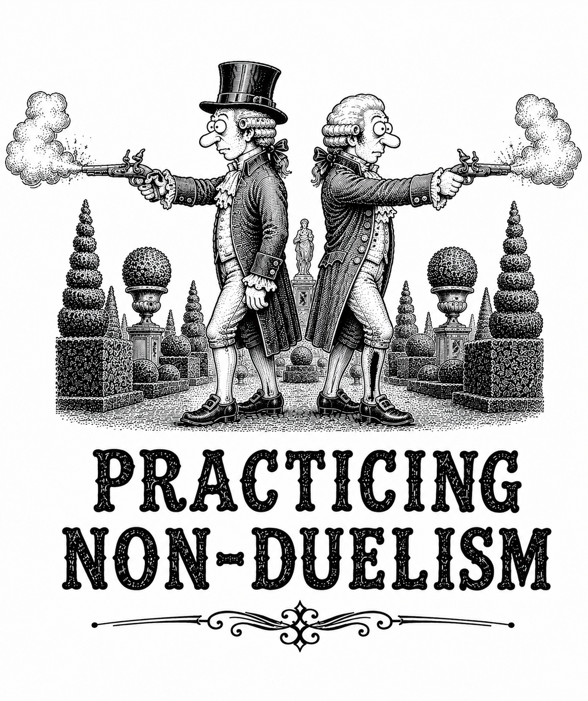 "Practicing Non-Duelism" T-Shirt